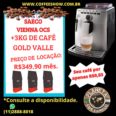 Máquina Saeco Vienna OCS + 3 KG de café Gold Valle